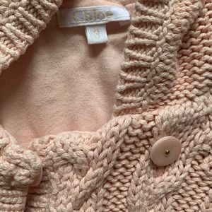 Chloè Girls Pink Cardigan